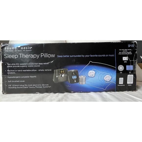 New Sound Oasis SP-151 Sleep Therapy Pillow w/ Volume Control READ* - Picture 2 of 5